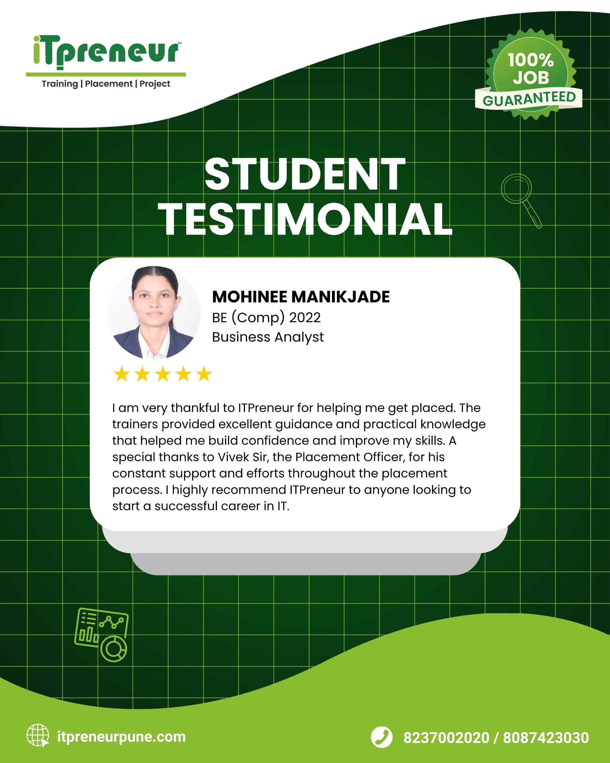 IT Preneur placed student success story 11